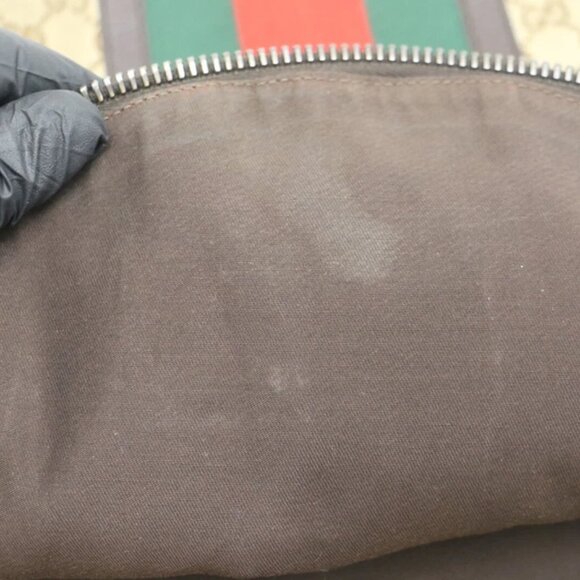 Gucci Backpack Beige Supreme Coated Canvas GG Monogram Web READ - Picture 2 of 15